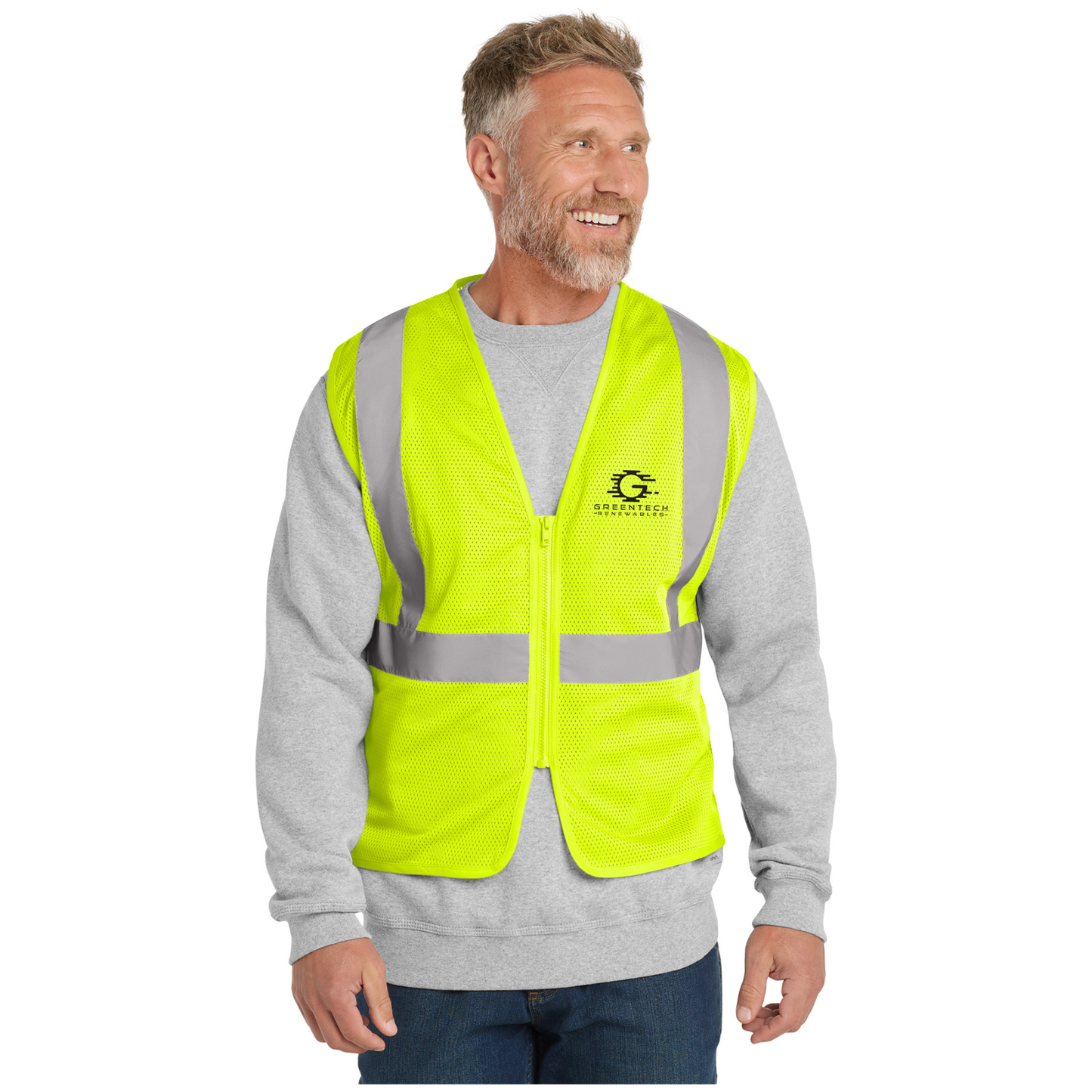 CornerStone® ANSI 107 Class 2 Economy Mesh Zippered Vest - CSV101