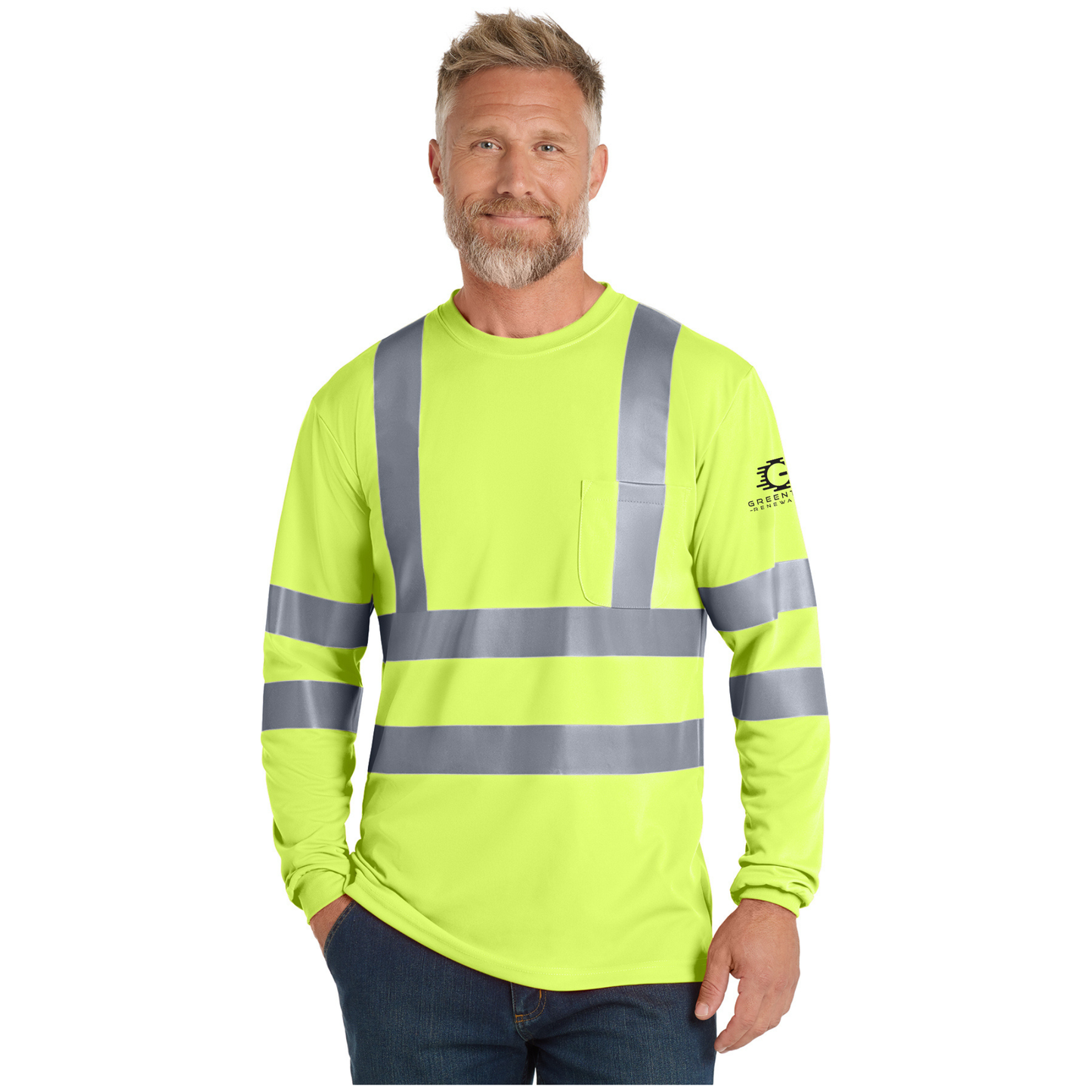 CornerStone® - ANSI 107 Class 3 Long Sleeve Snag-Resistant Reflective T-Shirt - CS409