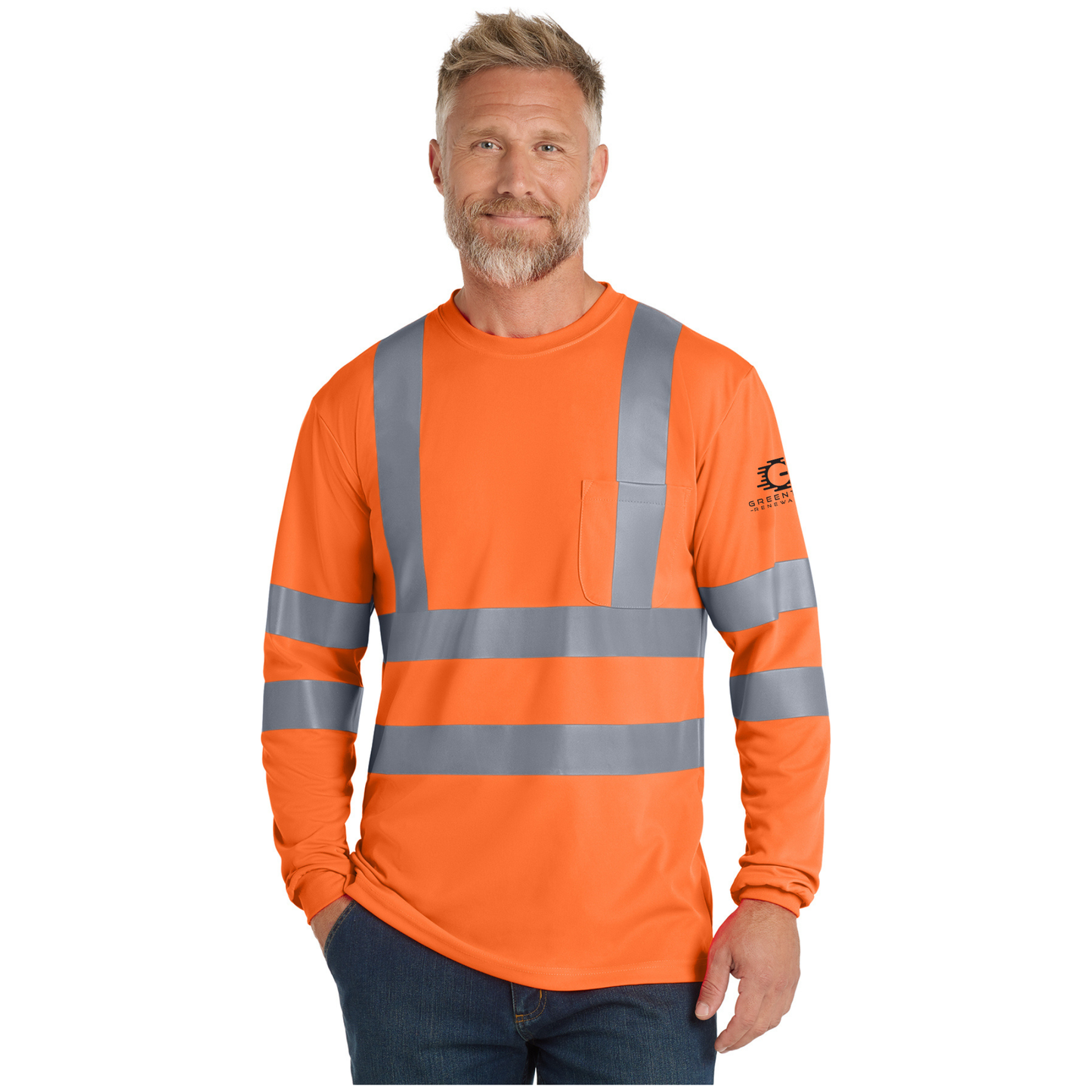 CornerStone® - ANSI 107 Class 3 Long Sleeve Snag-Resistant Reflective T-Shirt - CS409
