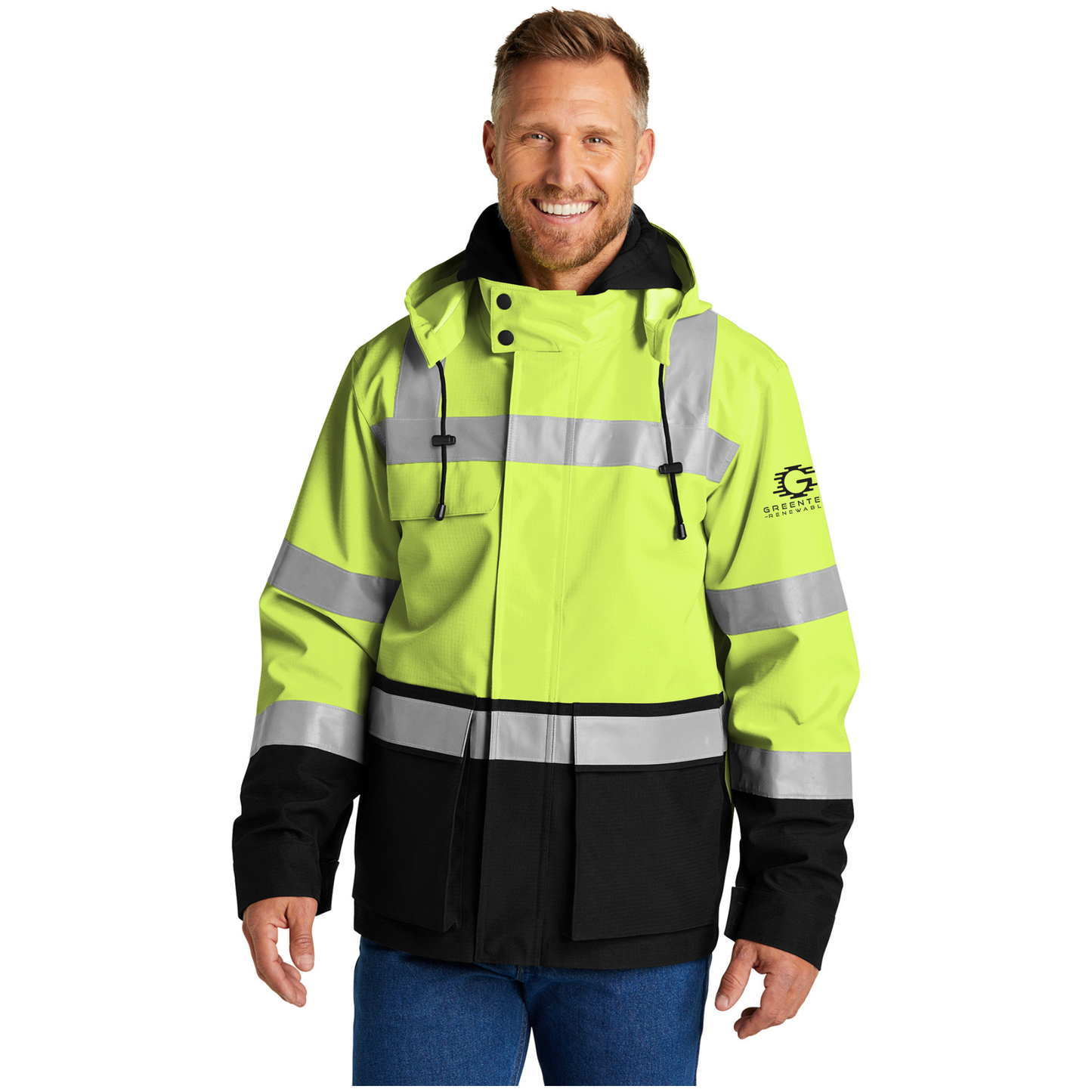 CSJ502 ANSI107 Class 3 Waterproof 3 in 1 Parka