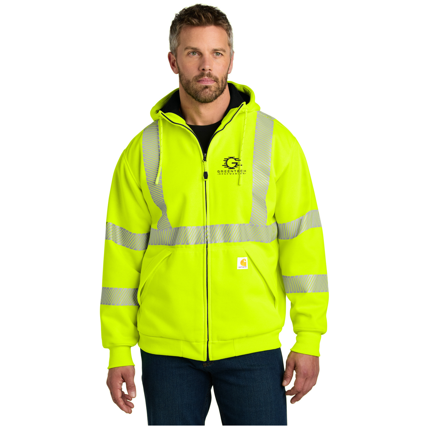 Carhartt® ANSI 107 Class 3 Lined Full-Zip Sweatshirt - CT104988