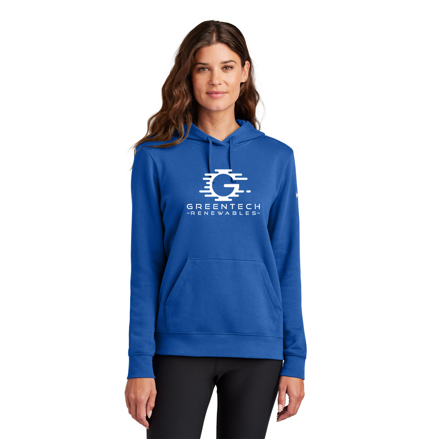 Nike Women's Club Fleece Sleeve Swoosh Pullover Hoodie - NKFD9889