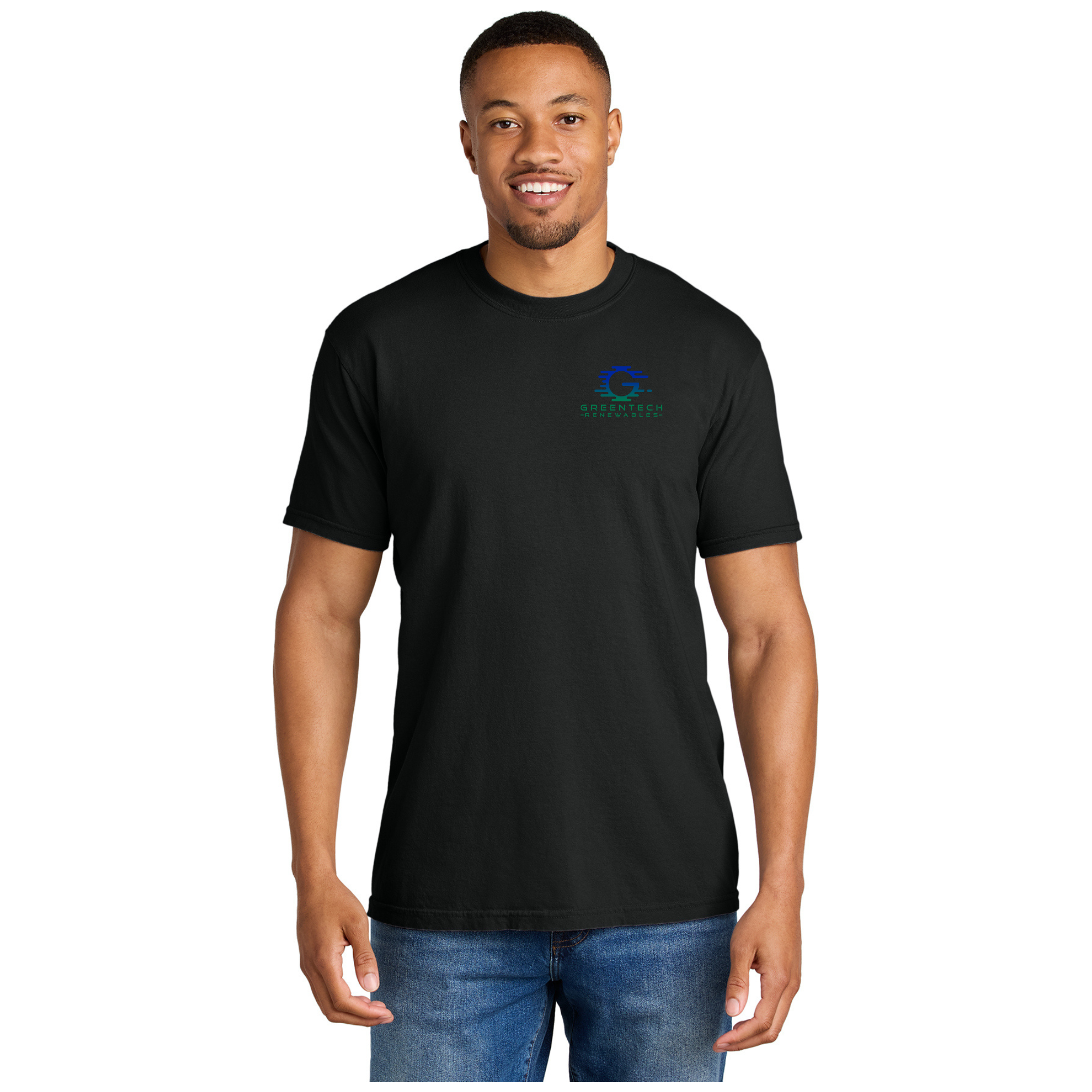 Comfort Colors Chouinard Ring-Spun Cotton T-Shirt - Granite, Relaxed Fit For Adults (Sizes S-3XL)