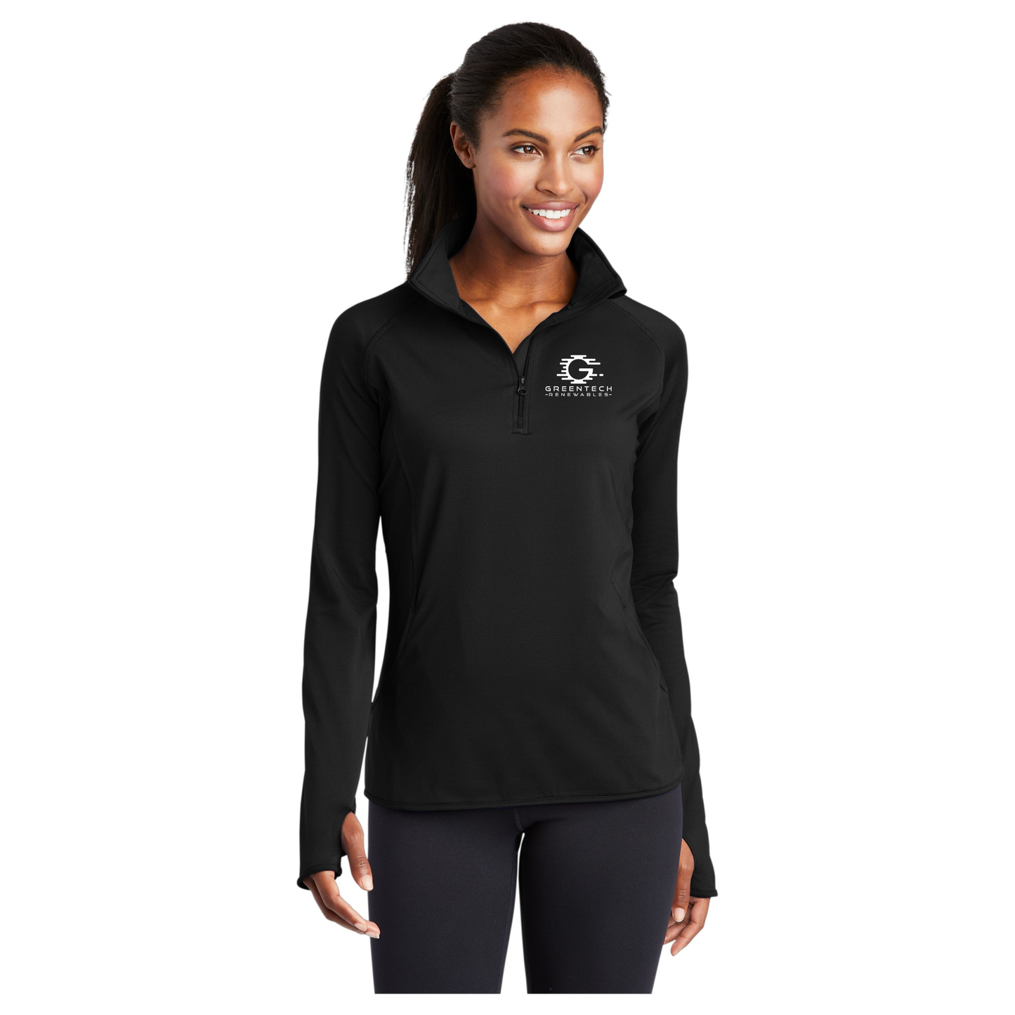 Sport-Tek® Ladies Sport-Wick® Stretch 1/4-Zip Pullover - LST850