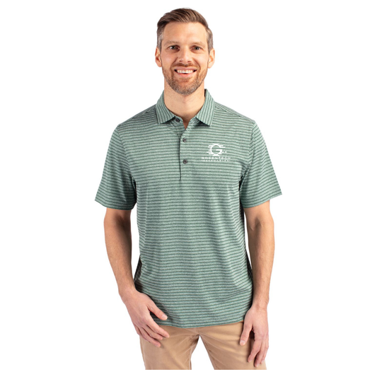 Cutter & Buck Forge Eco Heather Stripe Stretch Recycled Mens Polo - MCK01303