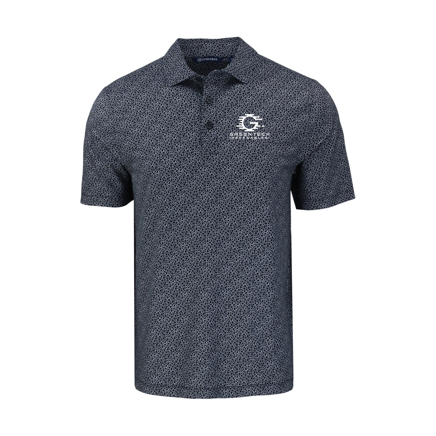 Cutter & Buck Pike Eco Pebble Print Stretch Recycled Mens Polo -  MCK01304