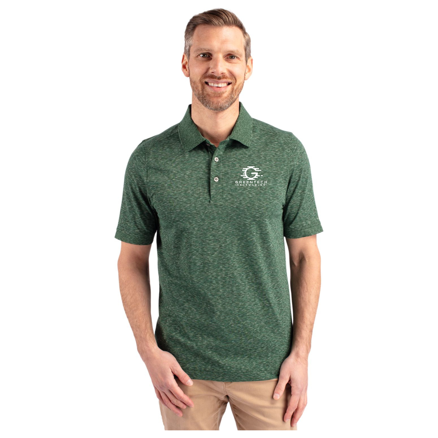 Cutter & Buck Advantage Tri-Blend Space Dye Mens Polo - MCK00117