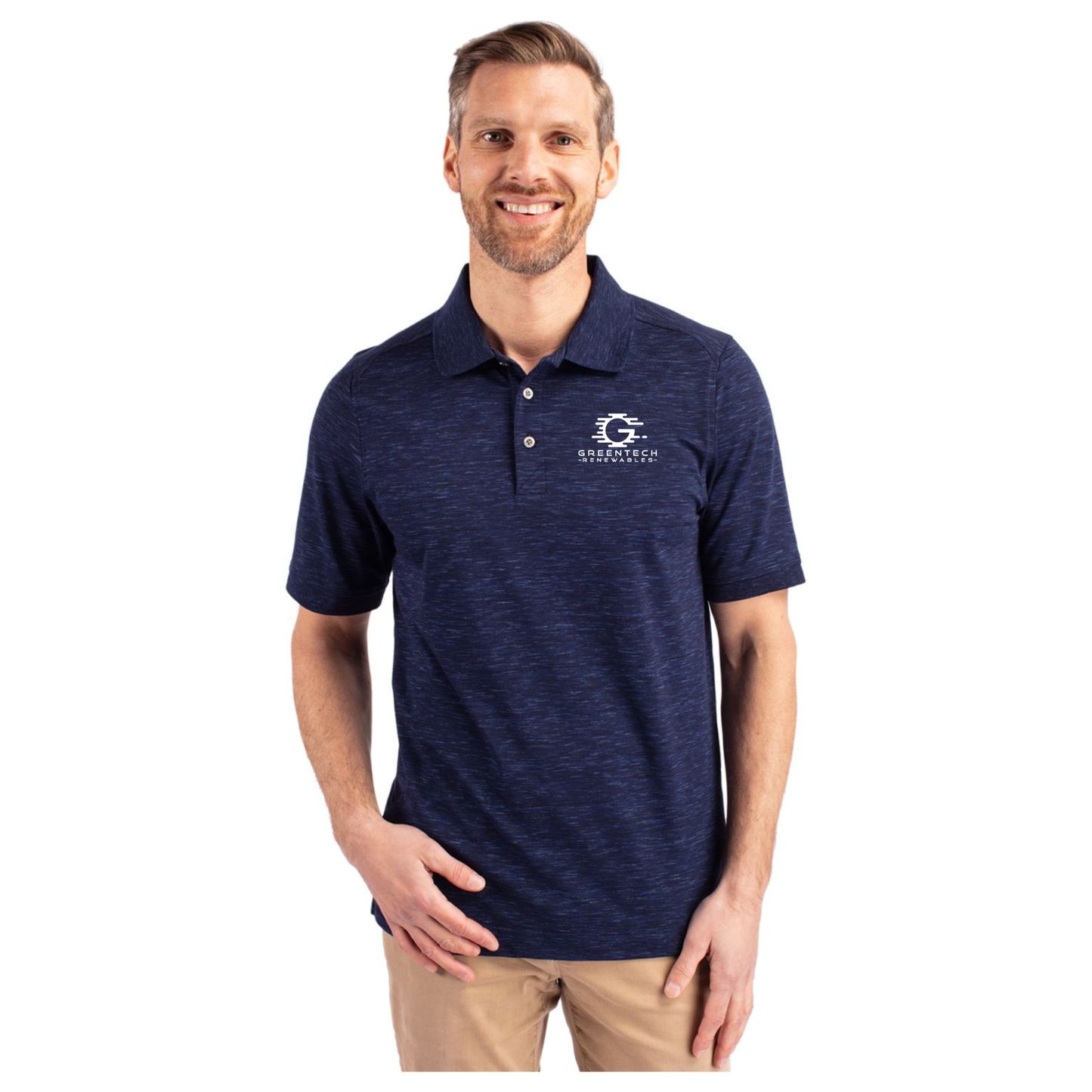 Cutter & Buck Advantage Tri-Blend Space Dye Mens Polo - MCK00117