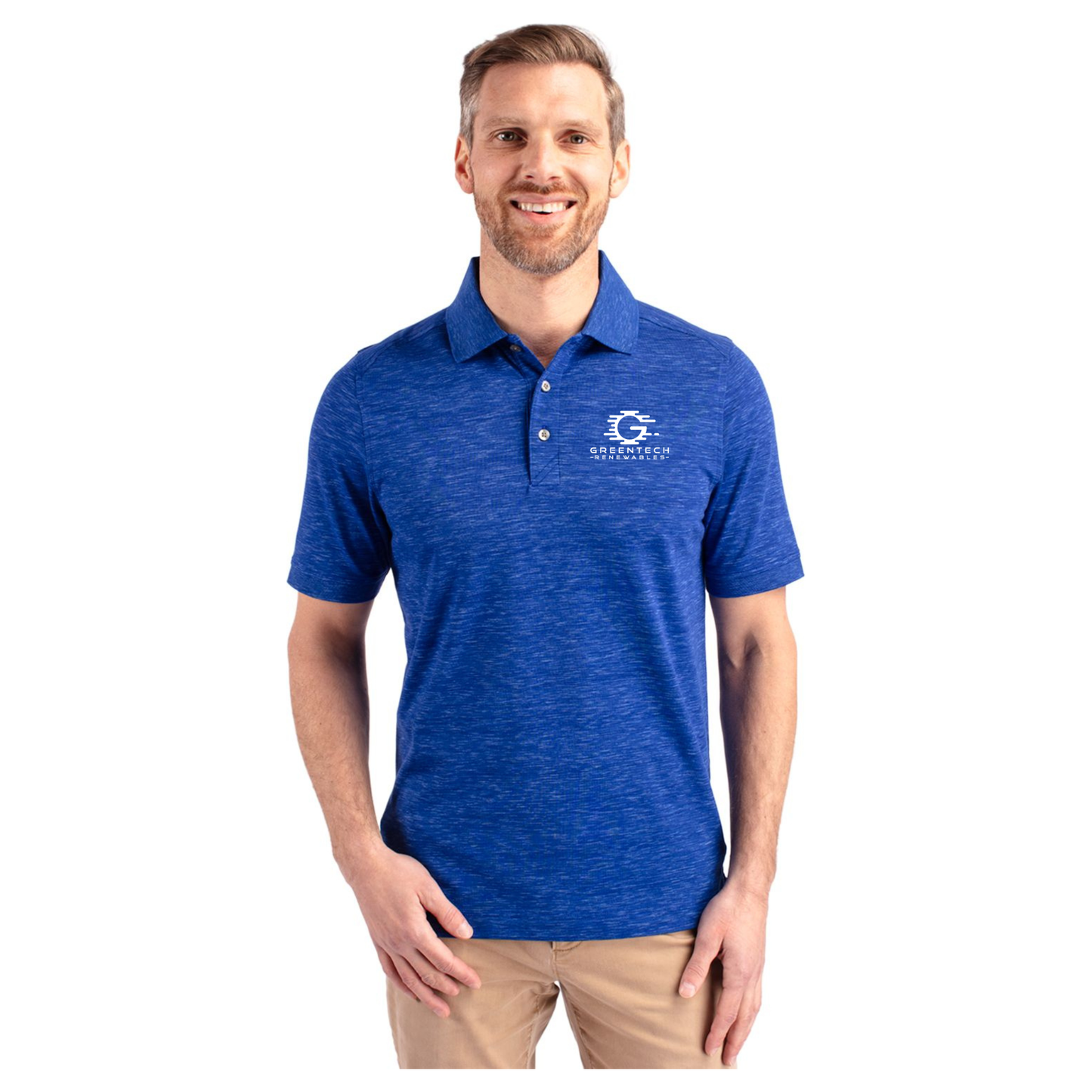 Cutter & Buck Advantage Tri-Blend Space Dye Mens Polo - MCK00117