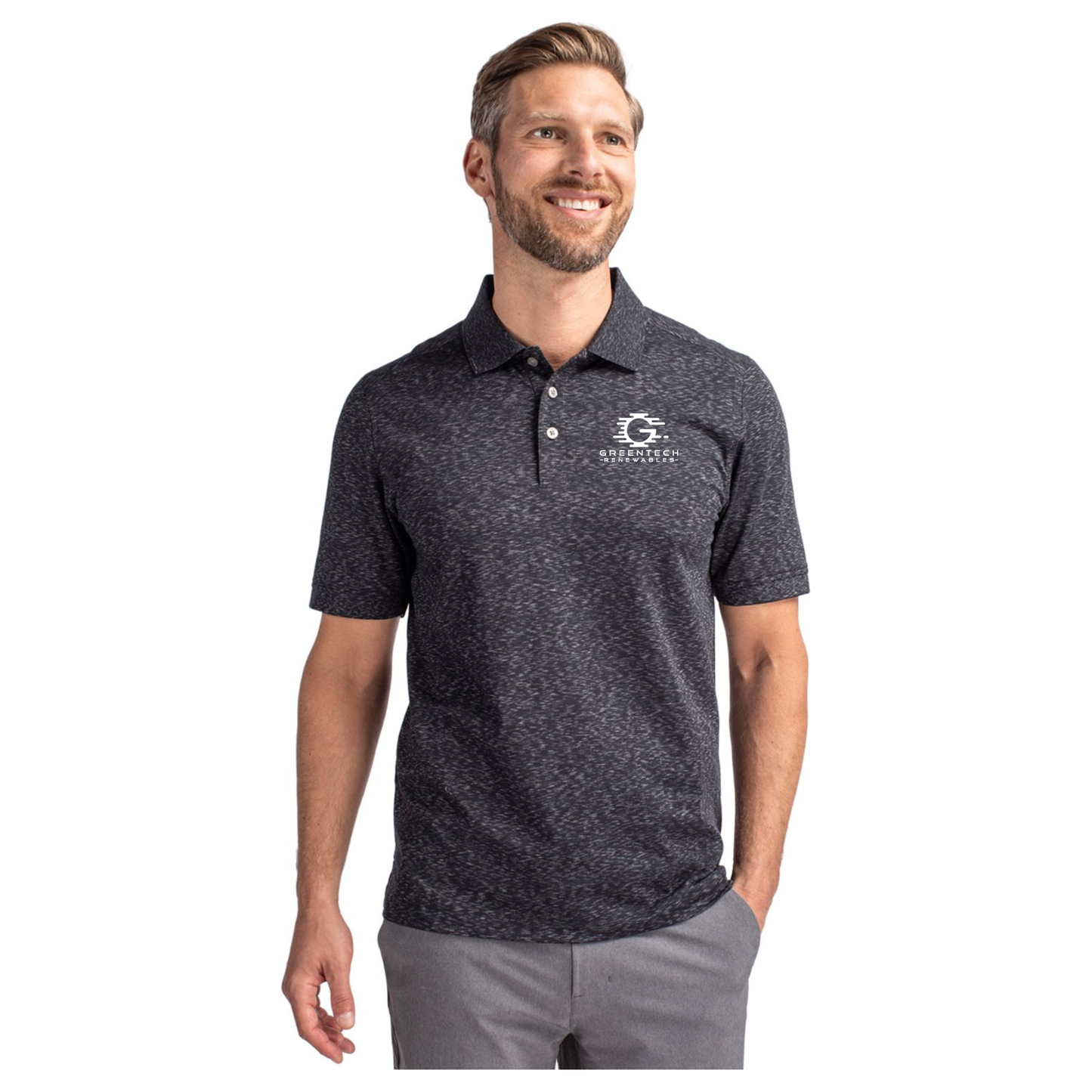 Cutter & Buck Advantage Tri-Blend Space Dye Mens Polo - MCK00117