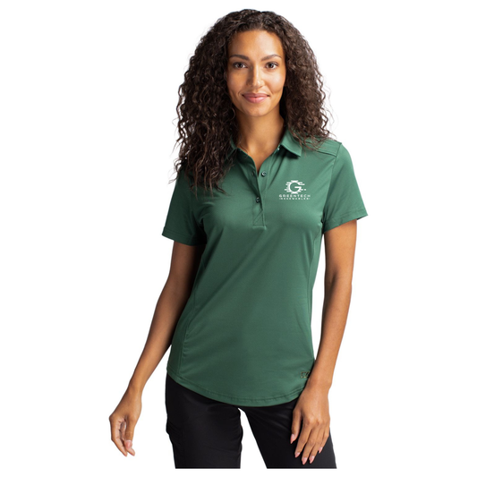 Cutter & Buck Prospect Eco Textured Stretch Recycled Womens Short Sleeve Polo - LCK00111