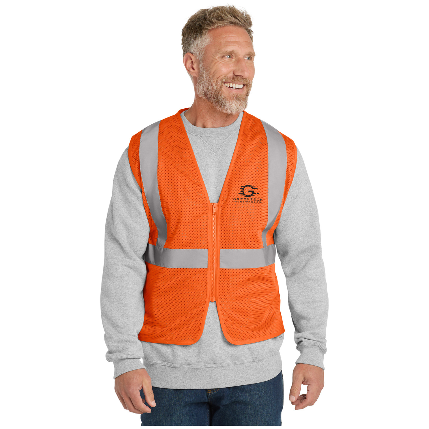 CornerStone® ANSI 107 Class 2 Economy Mesh Zippered Vest - CSV101