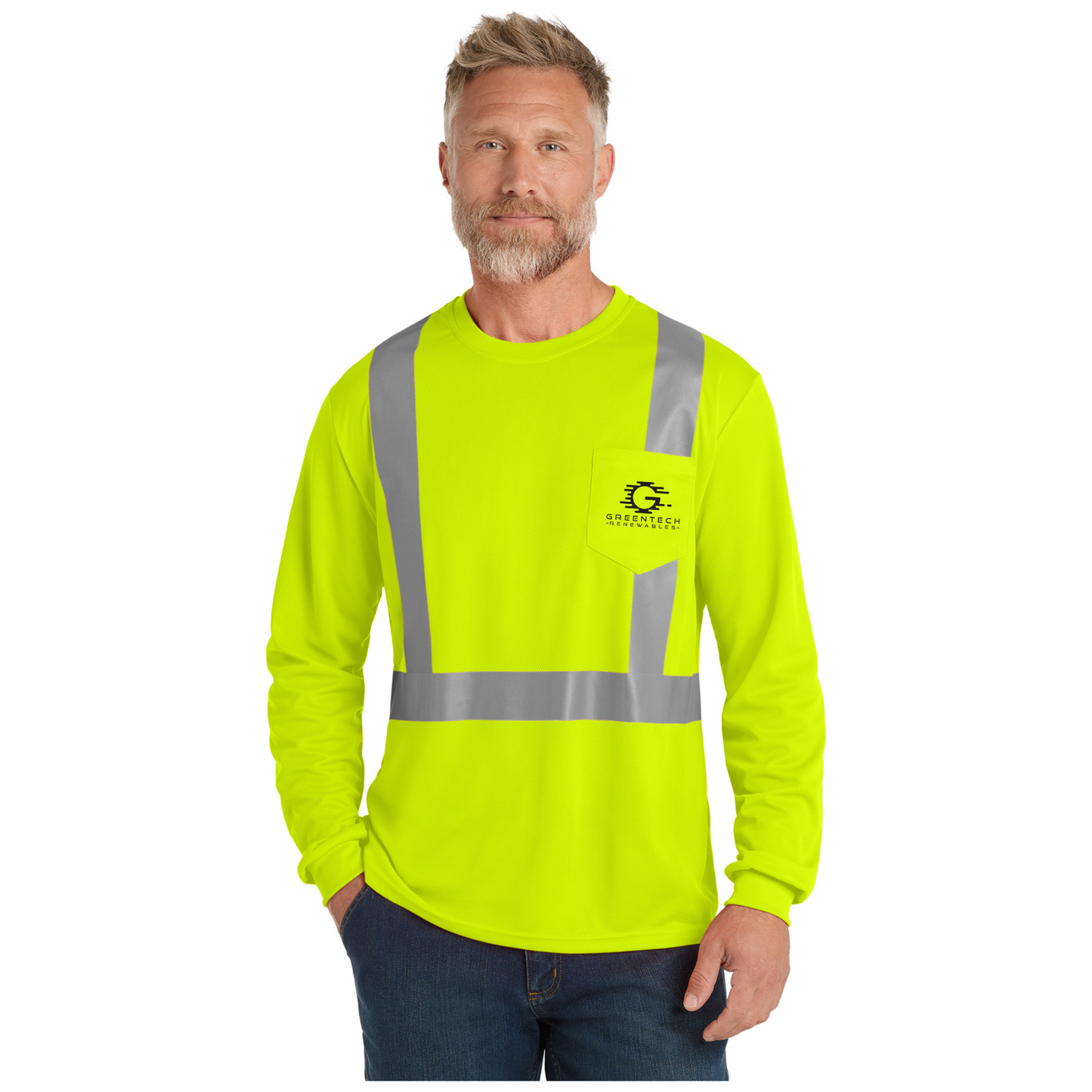 CornerStone® ANSI 107 Class 2 Mesh Long Sleeve Tee - CS201