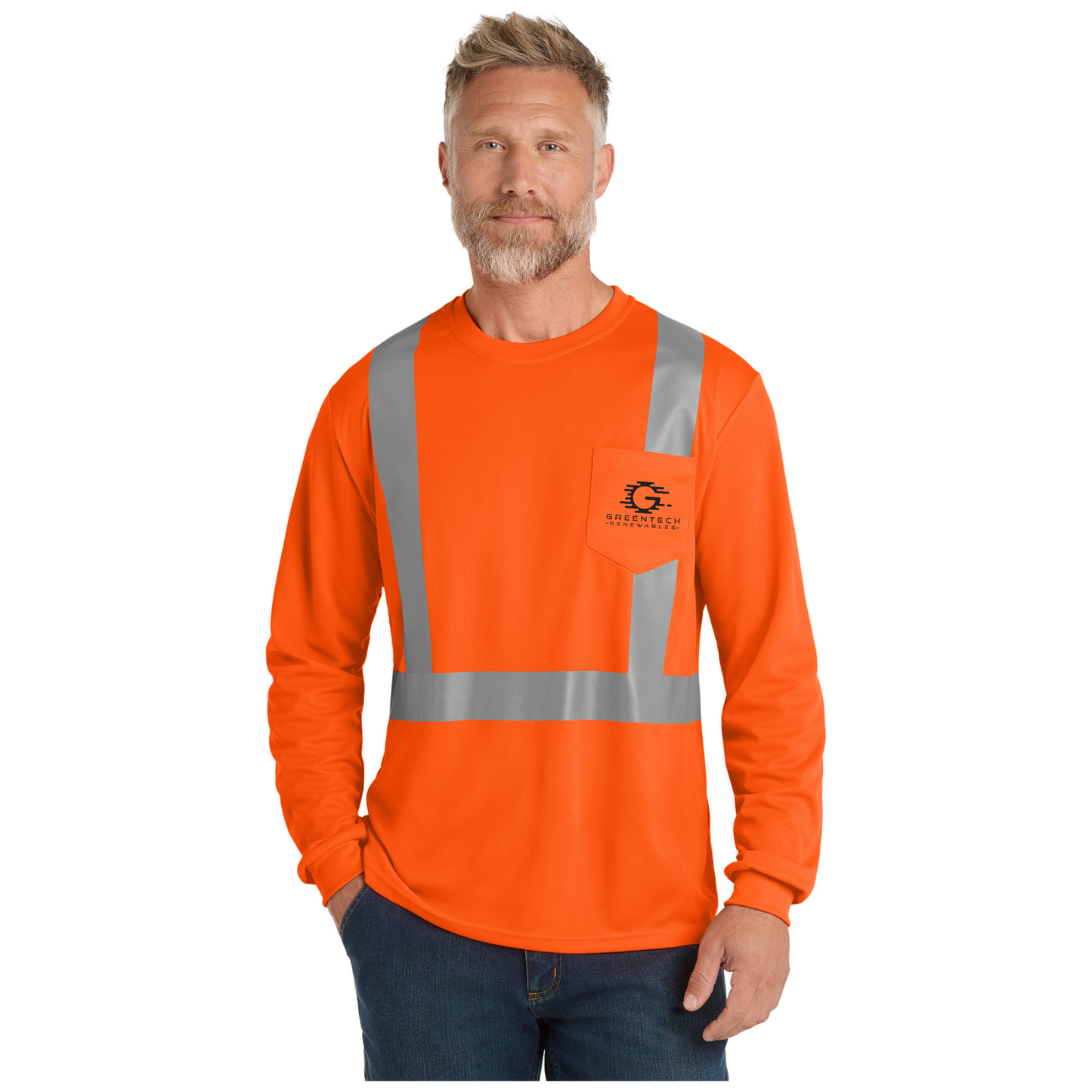 CornerStone® ANSI 107 Class 2 Mesh Long Sleeve Tee - CS201