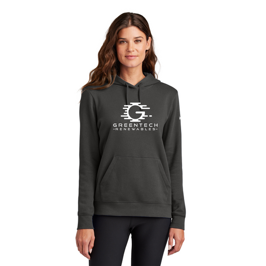 Nike Women's Club Fleece Sleeve Swoosh Pullover Hoodie - NKFD9889
