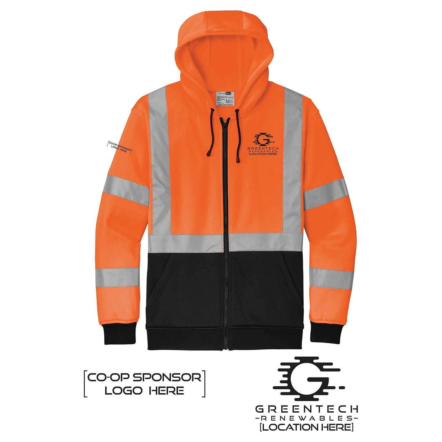 CSF300 ANSI 107 Class 3 Heavy Duty full zip hoodie