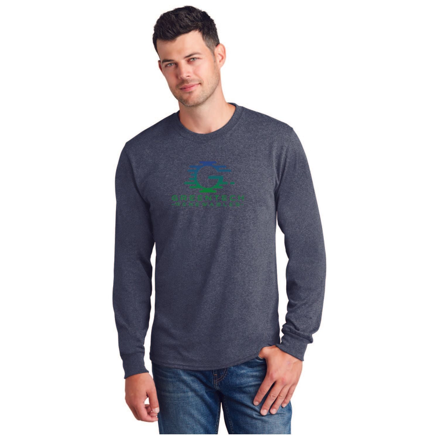 Port & Company® Long Sleeve Core Cotton Tee (Qty: 50) - PC54LS ...