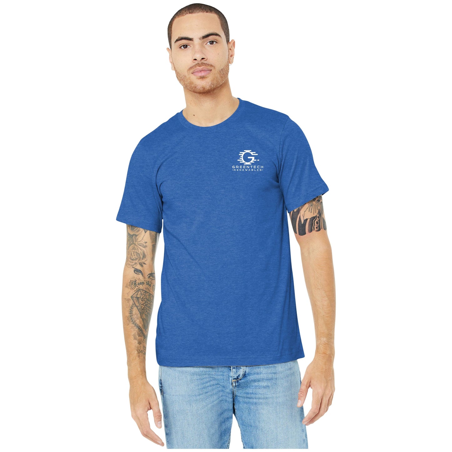 Unisex Heather CVC Short Sleeve Tee (Qty:100) - BC3001CVC