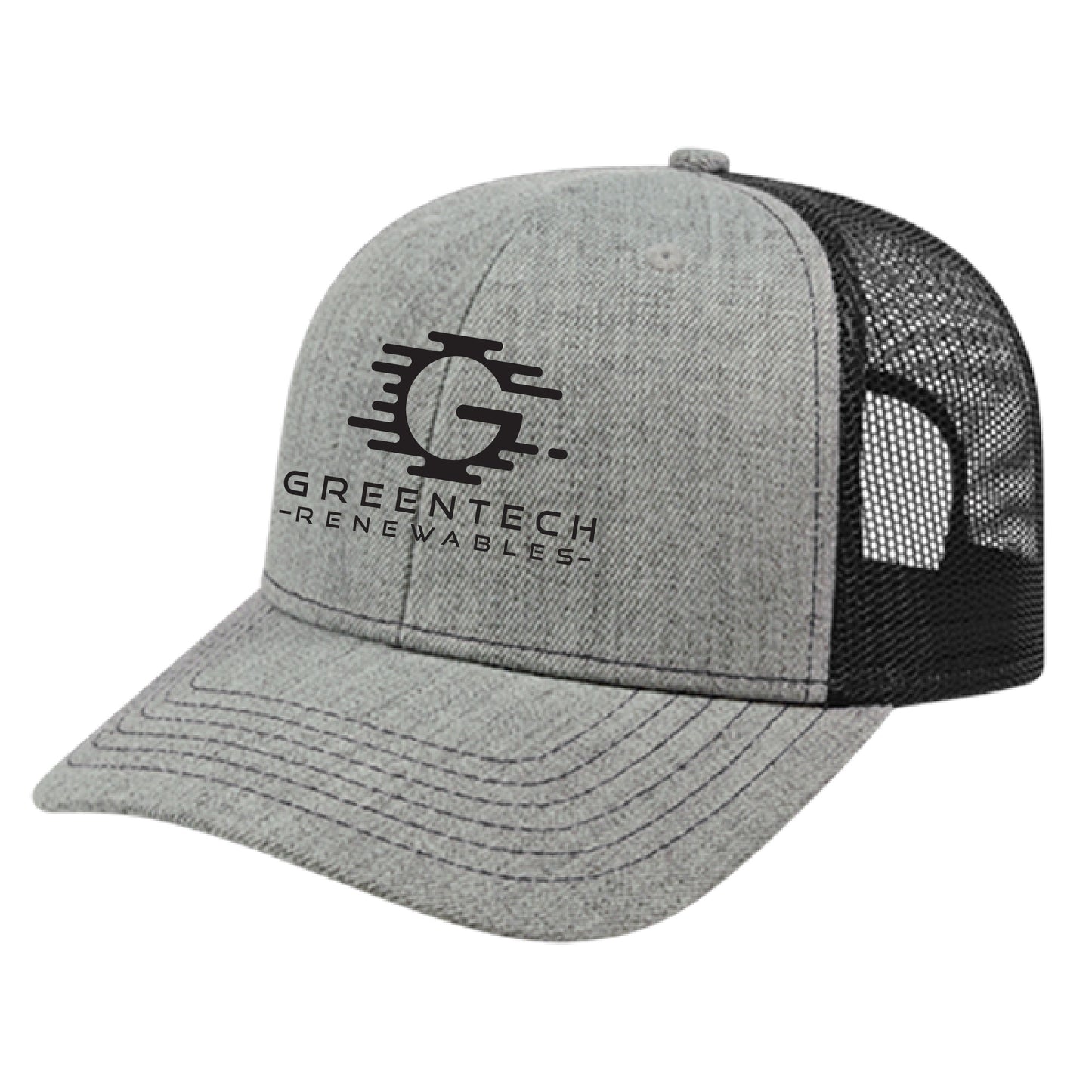 Heather Grey/Black Trucker Hats (Qty: 48)